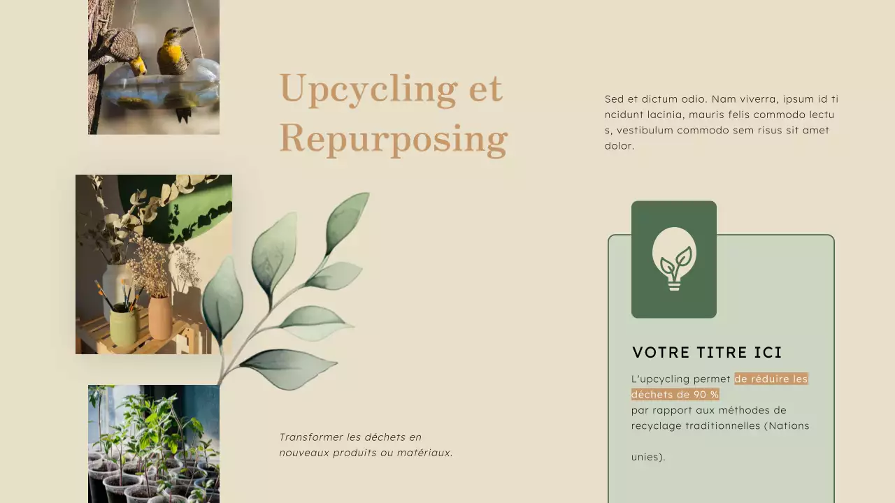 Green Natural Business Stratégie de recyclage innovante