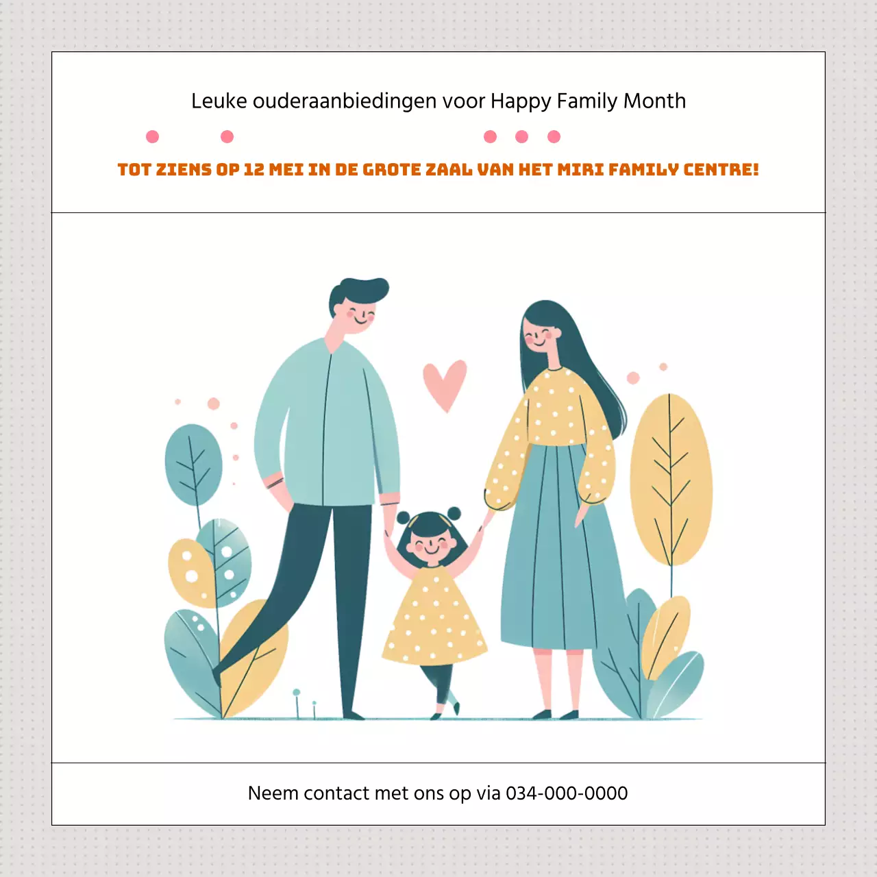 Bevorder oudereducatie met een moderne geel-oranje Maand van de Familiegeschiedenis