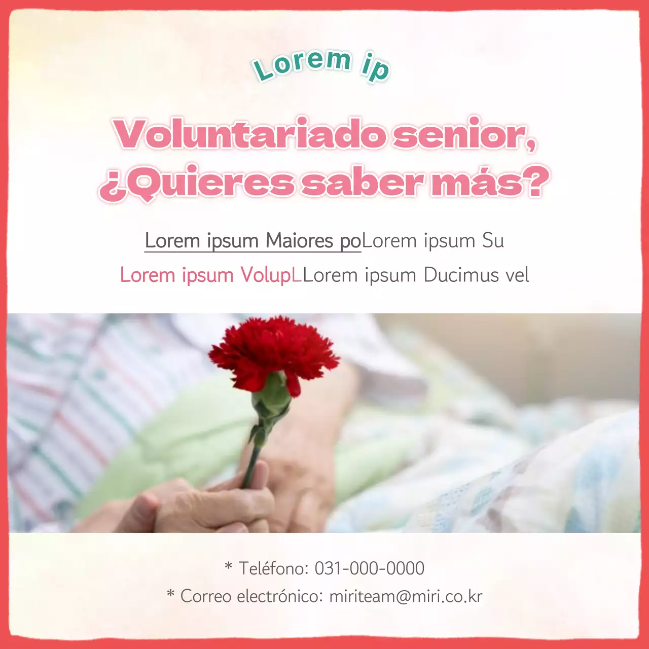 Promover el voluntariado rosa y amarillo en el Día de la Madre