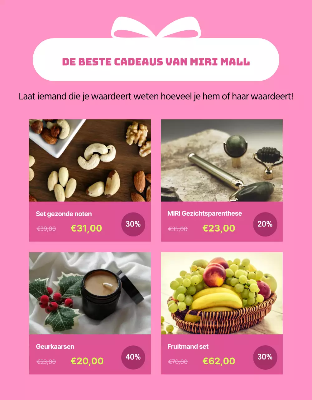 Promoot de Maand van het Gezin met een kitscherige blauwe en roze twist