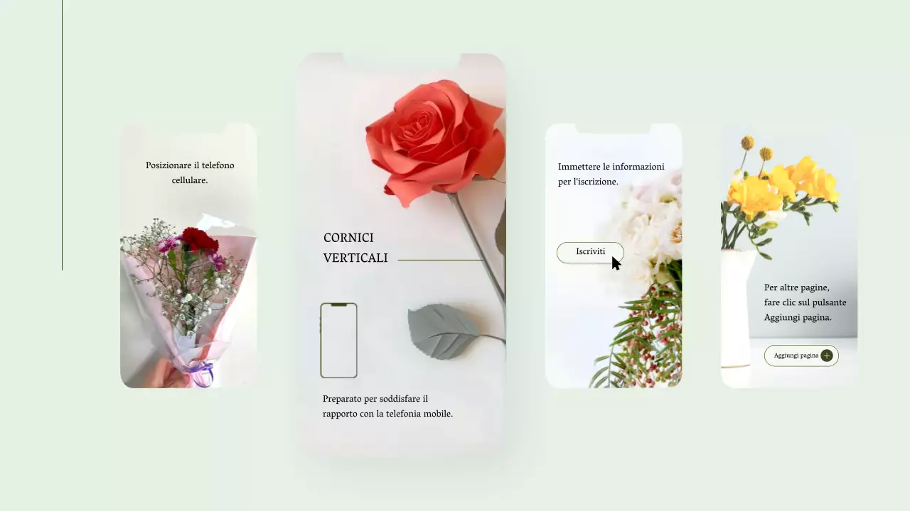 Verde Collage di foto minimale Presentazione Portafoglio d'affari