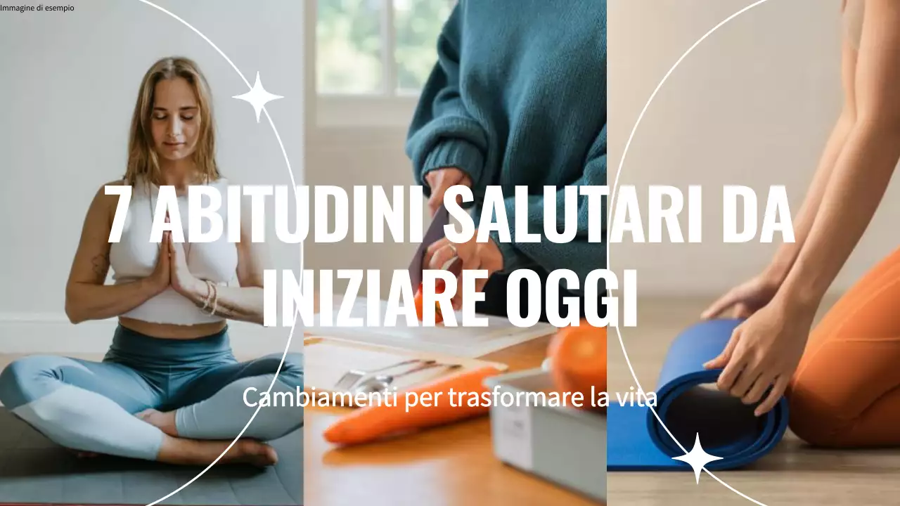 Video vlog sulle abitudini salutari minimaliste bianche e blu