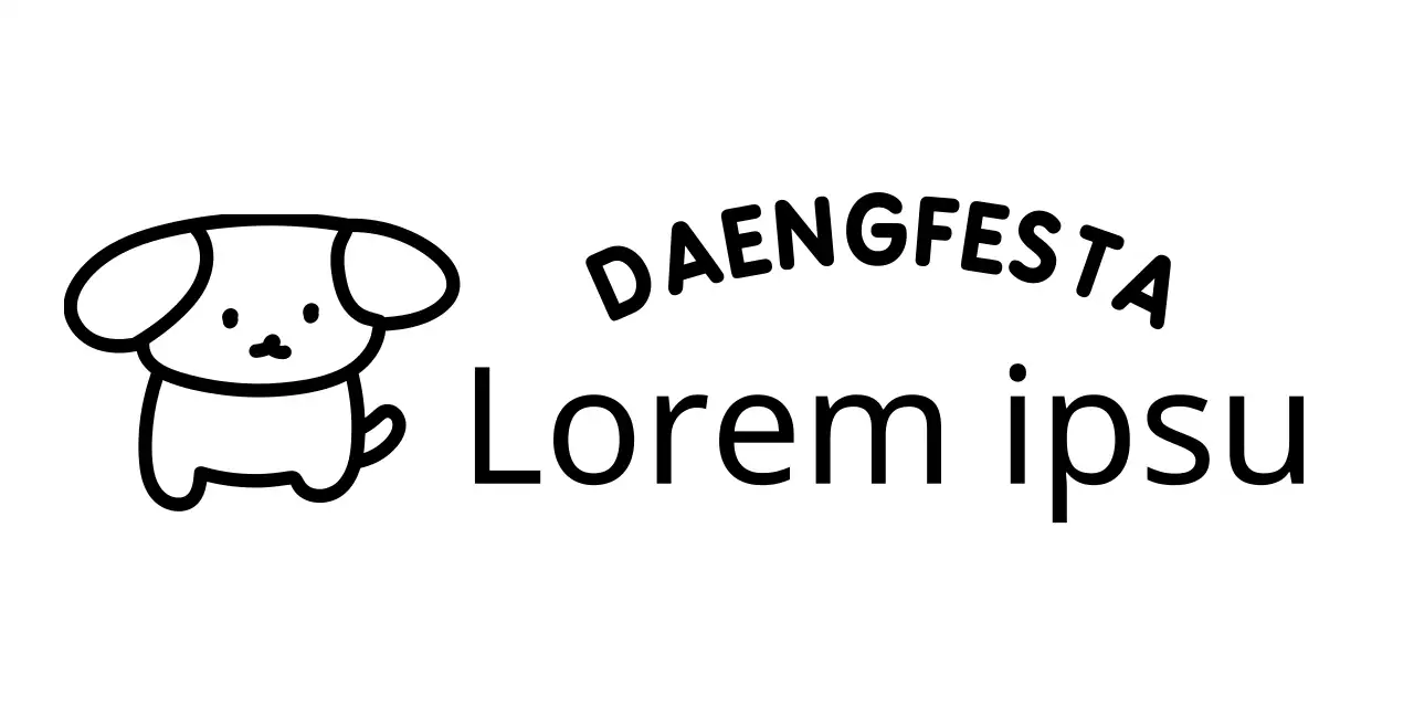 Niedliches und kuscheliges Welpenfest mit Welpenillustrationen und geschwungenem Text