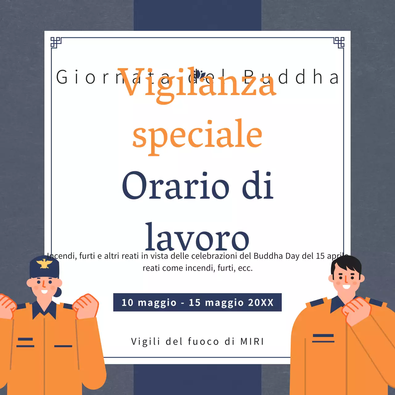 Promuovere i tradizionali fuochi arancioni e blu navy del Capodanno cinese.