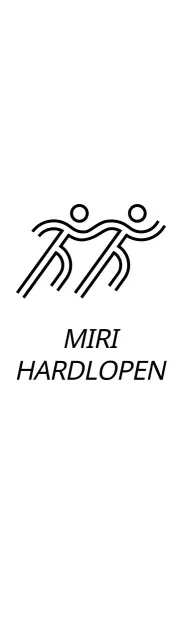 Eenvoudige hardloopwedstrijd met illustraties van hardlopers