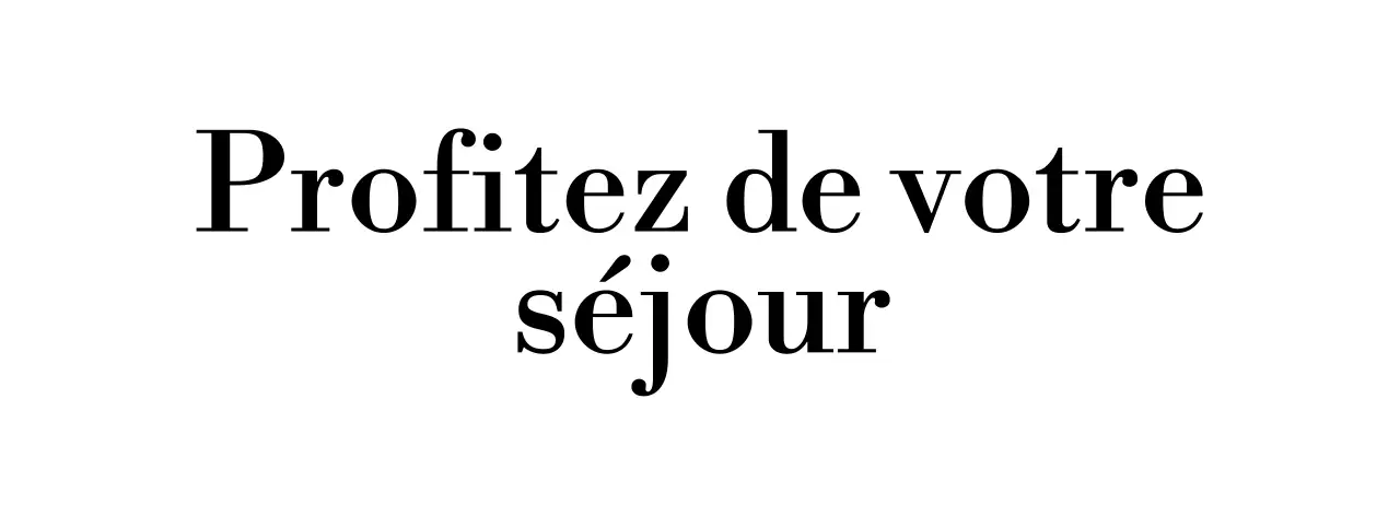 Une agence de voyage à l'allure élégante avec un texte à empattement