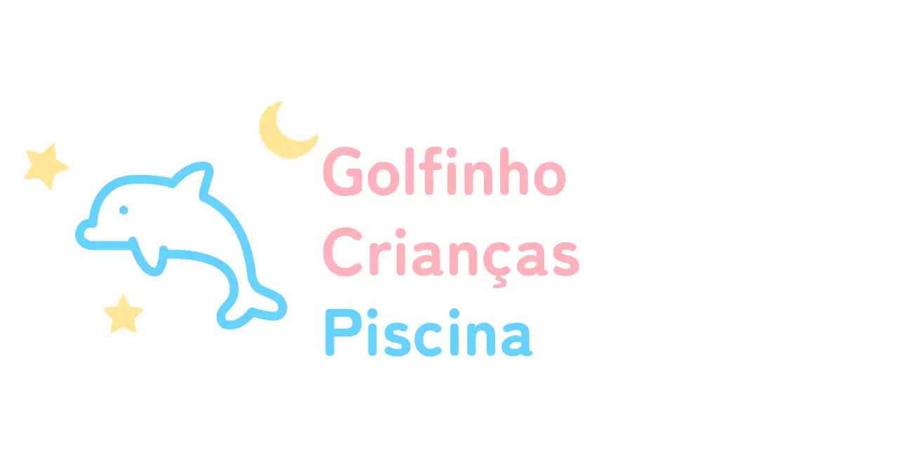 Design giro com ilustrações de golfinhos