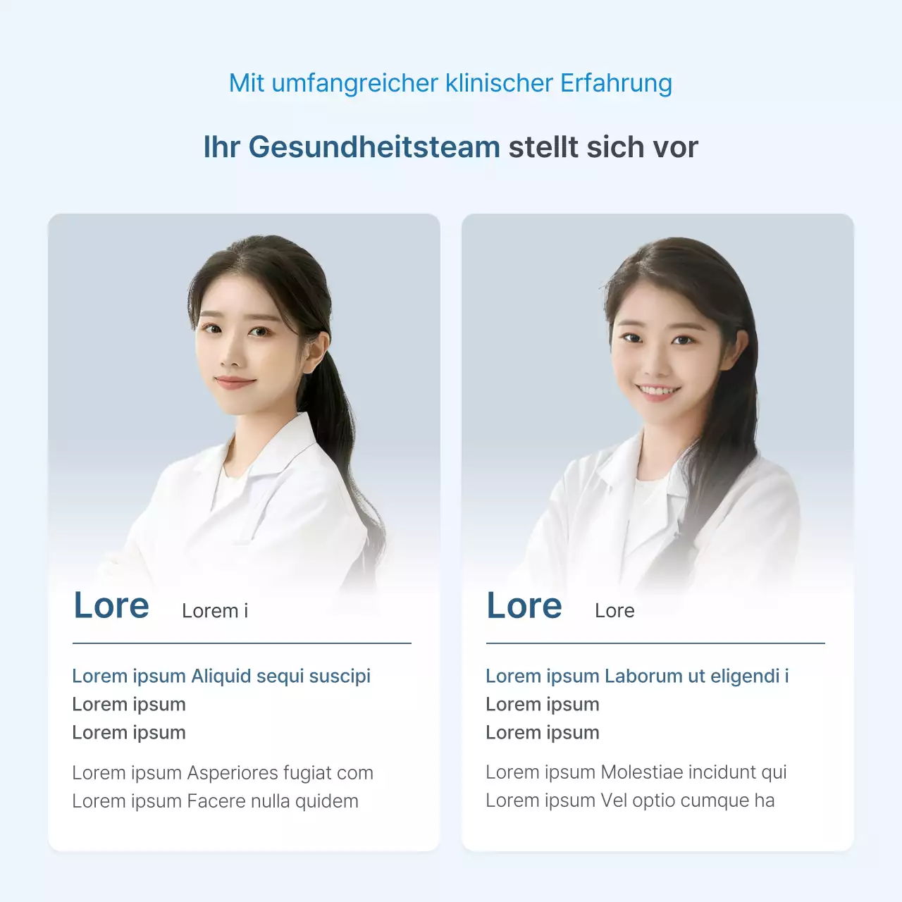 Förderung der Einführung von medizinischem Personal in Krankenhäusern zur Förderung der einfachen Zahnmedizin in Weiß und Hellblau