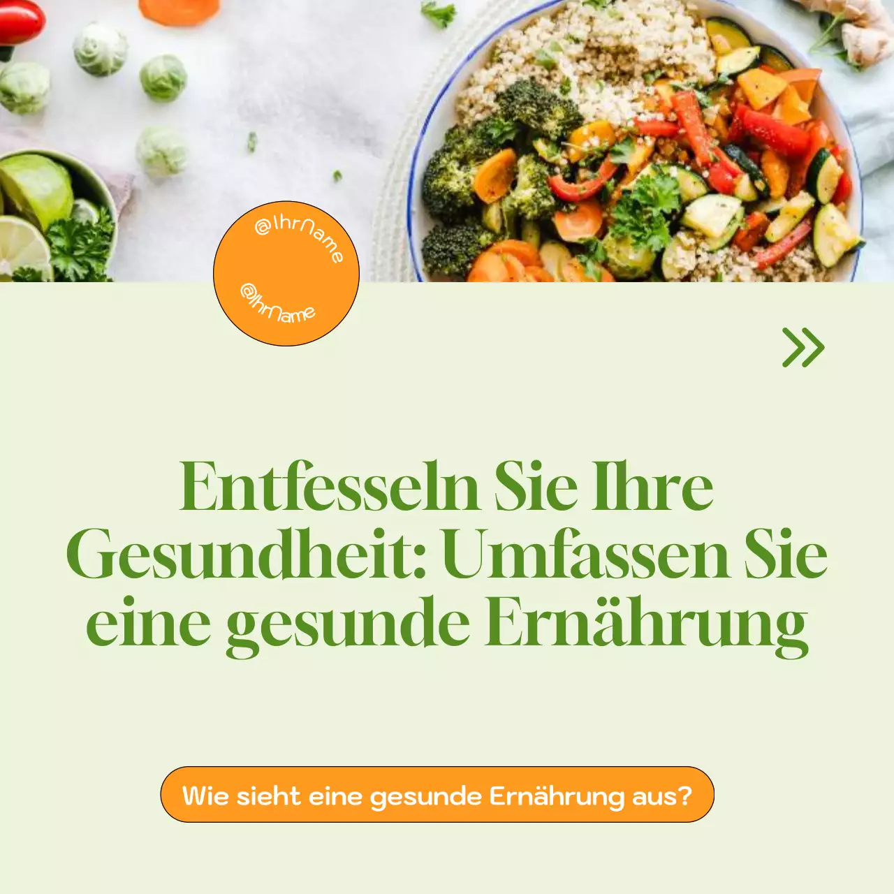 Grün Natürlich Gesund Strategie