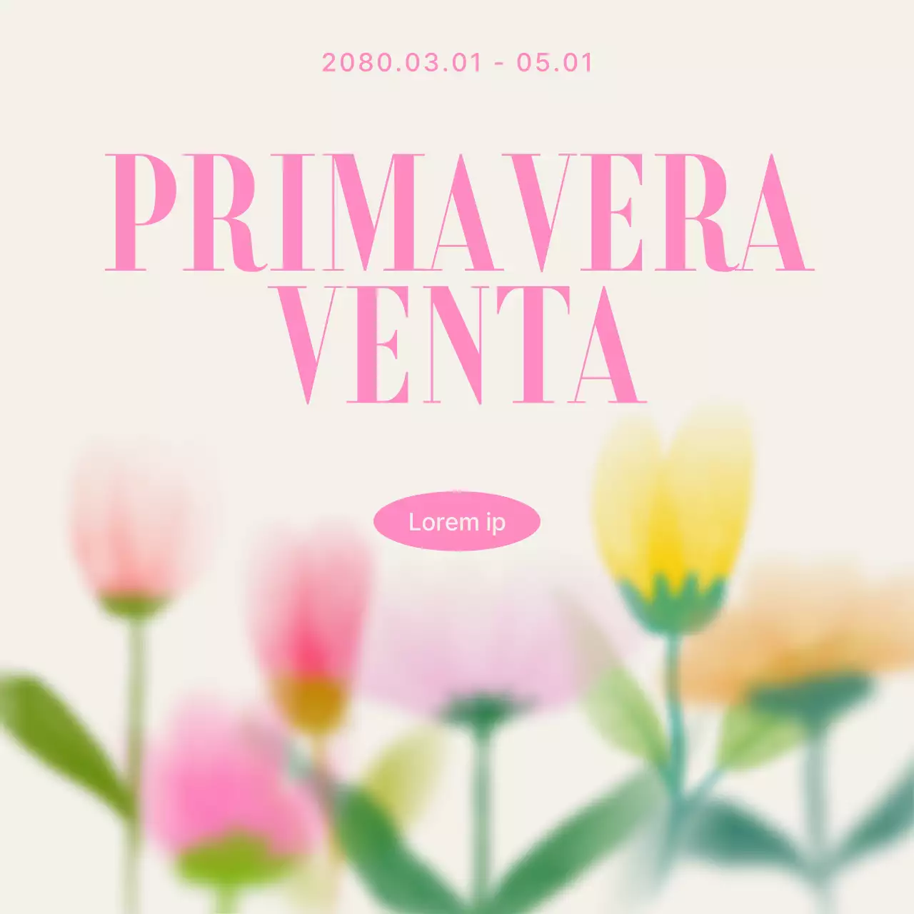 Promociona unas rebajas de primavera con el beige y el rosa de moda