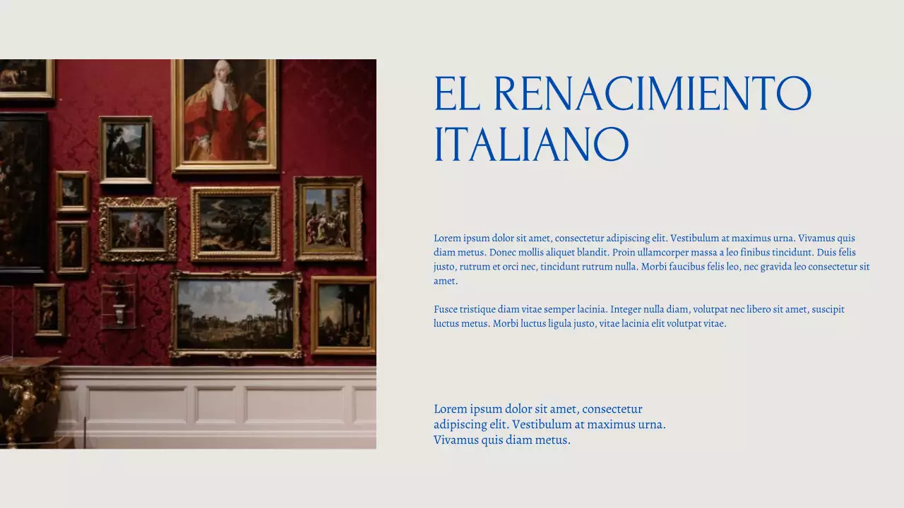 Gris y azul Elegante Arte Material de lectura