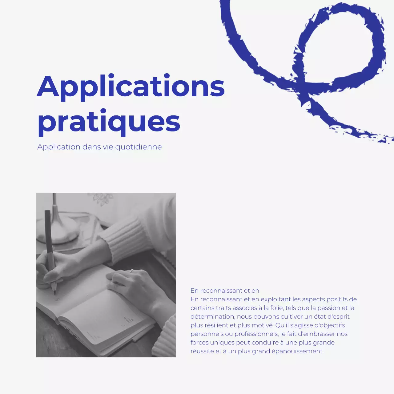 Stratégie médicale moderne bleue