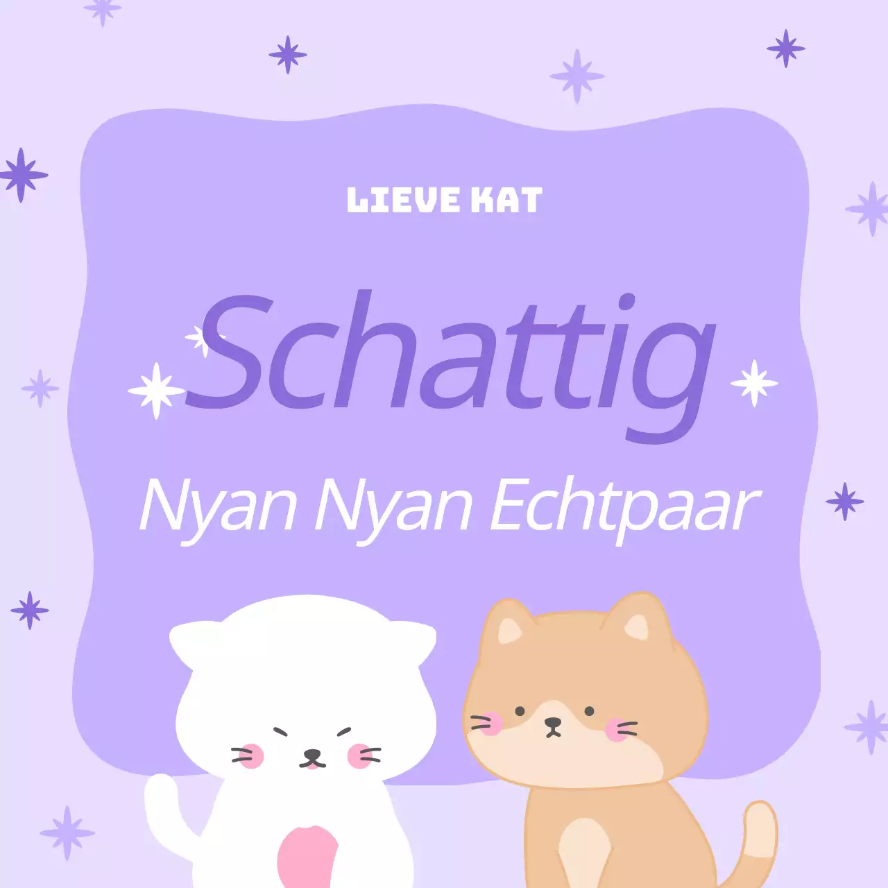 Schattig katten notitieblokje in lichtblauw en roze