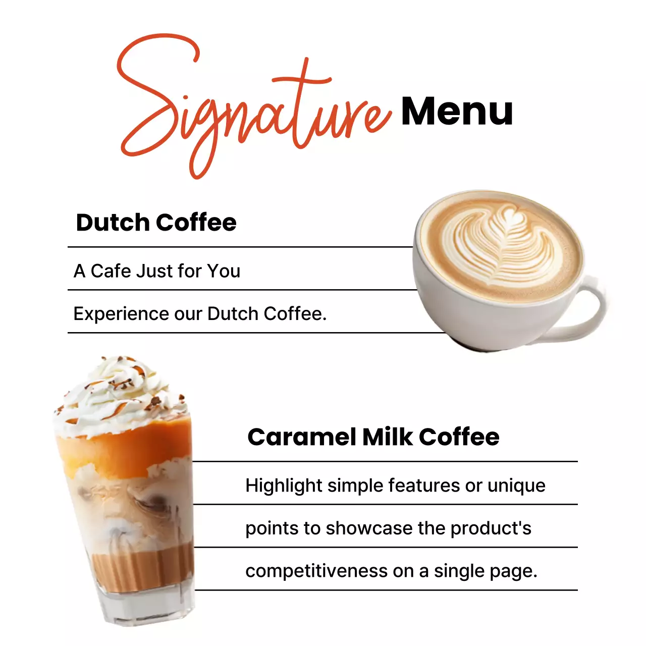 White Modern Cafe Promotion Social Media Post