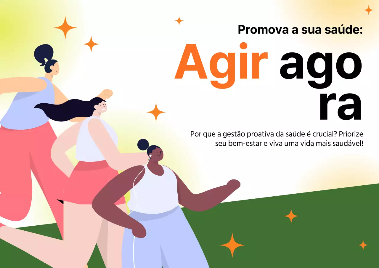 Verde e Laranja Introdução à sensibilização para a saúde moderna