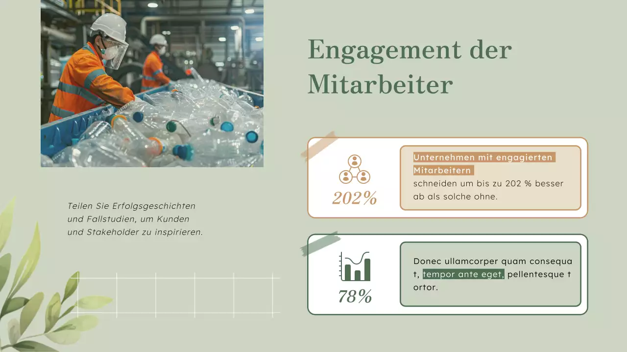 Green Natural Business Innovative Recycling-Strategie