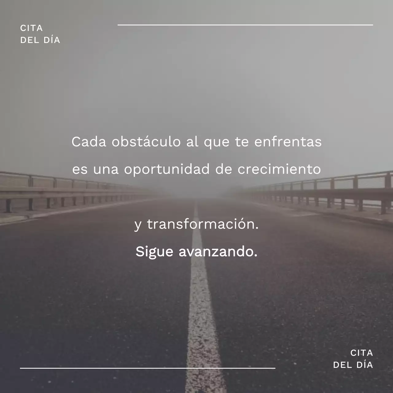 Gris Blanco Simples Citas alentadoras Publicidad