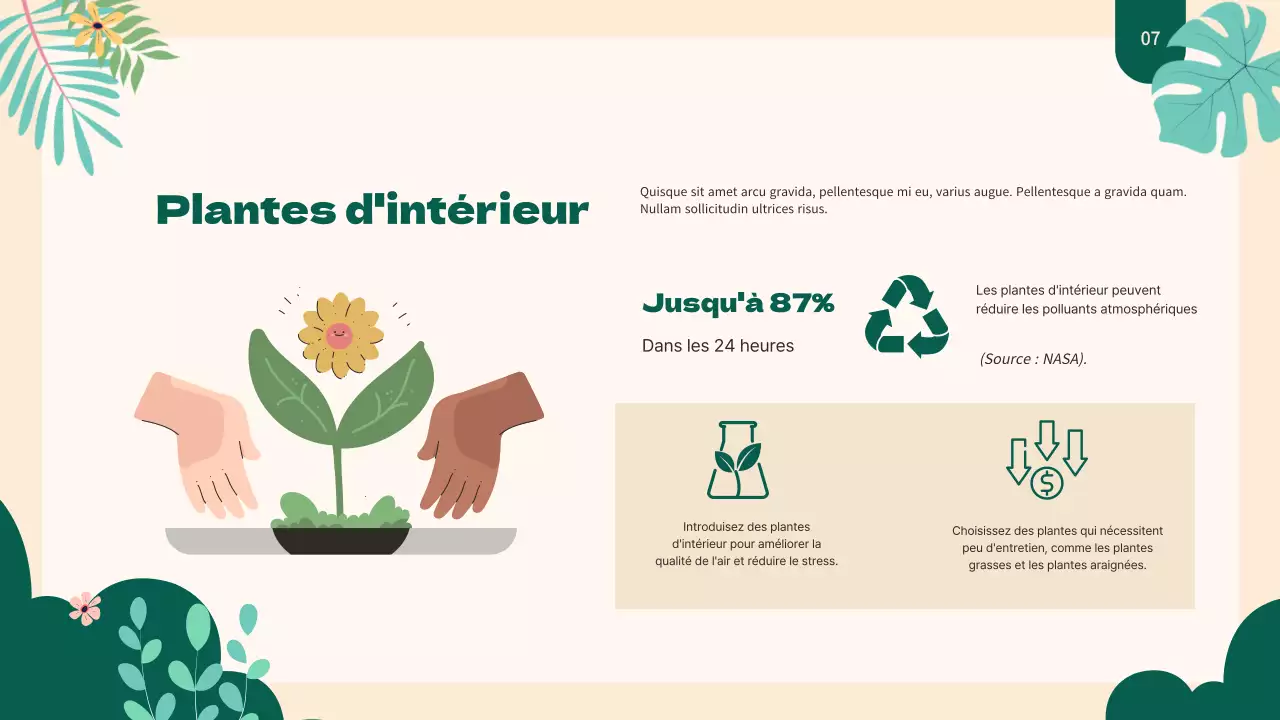 Stratégie d'espace de travail pour les entreprises Green Natural Green