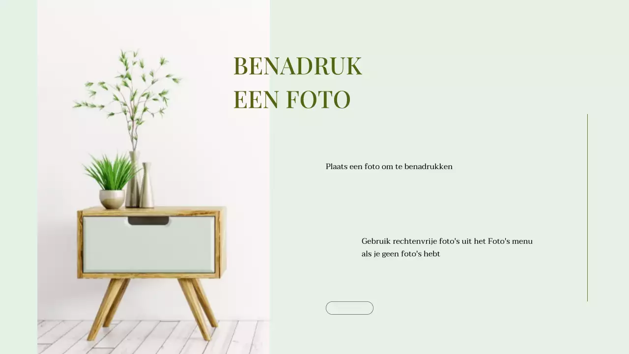 Groene Minimal Fotocollage Presentatie Zakelijk Portfolio