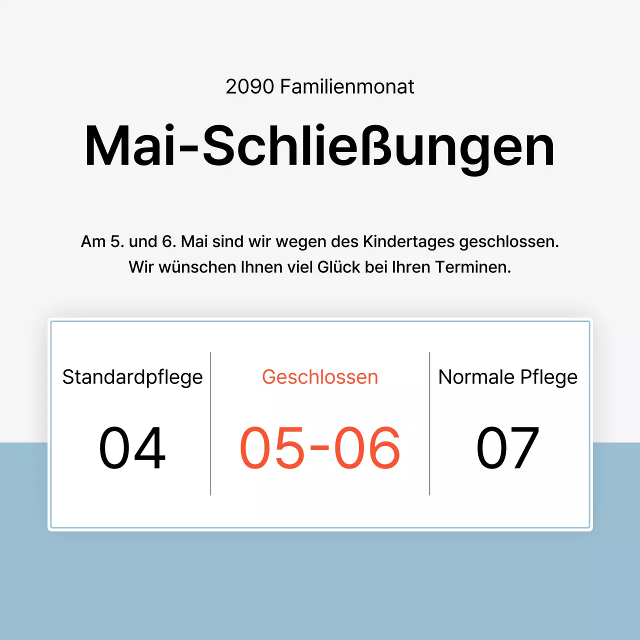 Einfache Dermatologie in Weiß und Hellblau als Werbung für den Informationsführer des Krankenhauses