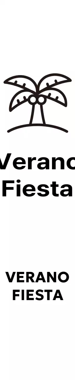 Un festival veraniego con ilustraciones de palmeras