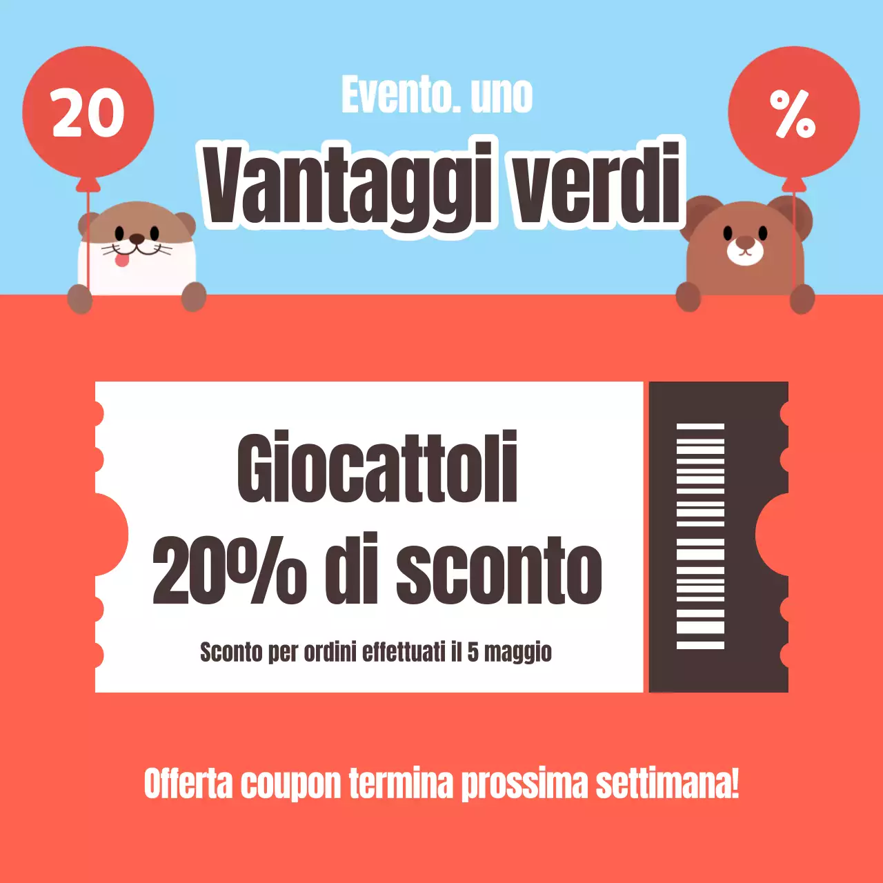 Promozione di un centro commerciale per la Giornata dei bambini con sfondo giallo
