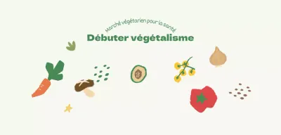 Conception d'un marché aux puces avec des illustrations de différents légumes