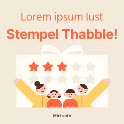 Een gids voor het promoten van seizoensmenu's met schattige oranje en gele postzegelillustraties