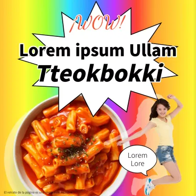 Botella de color arco iris tteokbokki jjal