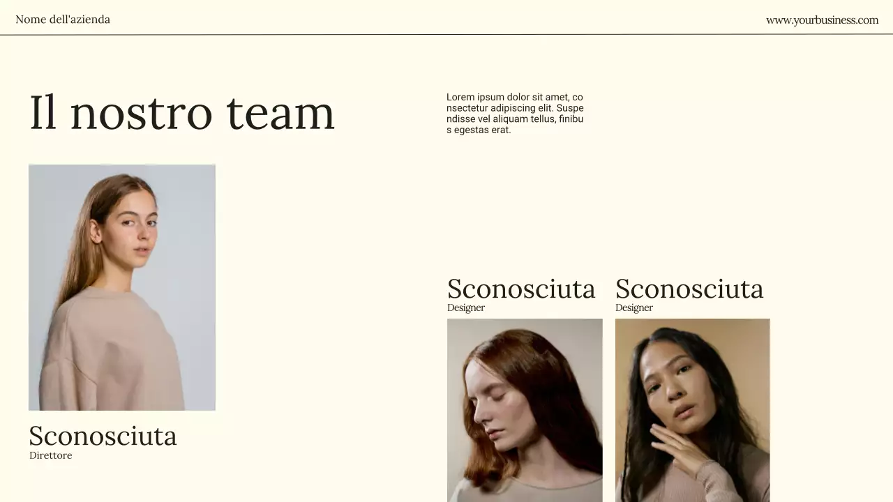 Introduzione dell'azienda Beige Minimal Business