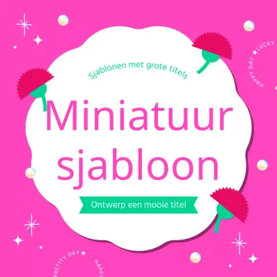 Dek af met een schattig roze frame