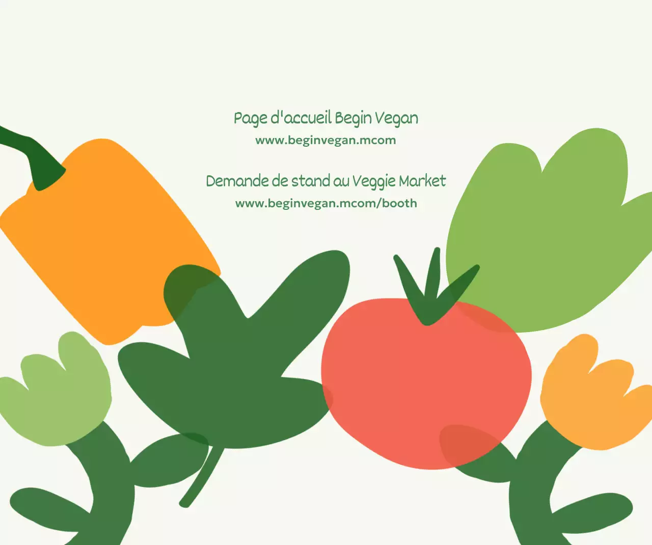 Conception d'un marché aux puces avec des illustrations de différents légumes