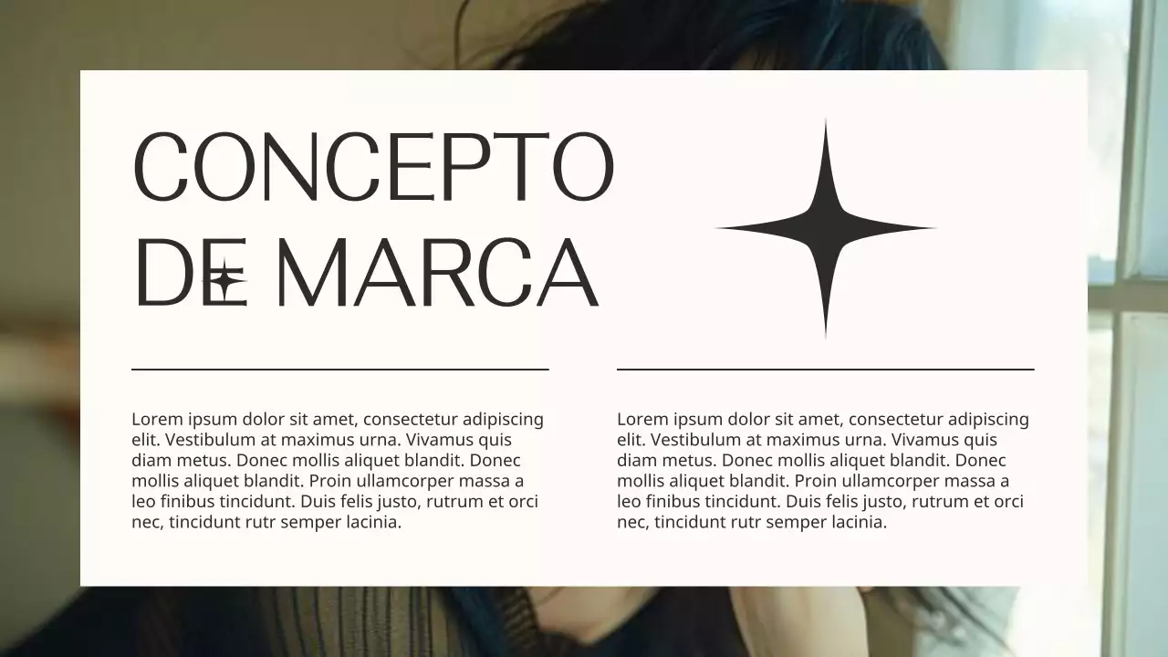 Beige y Negro Elegante Marca de Moda Product Pitch