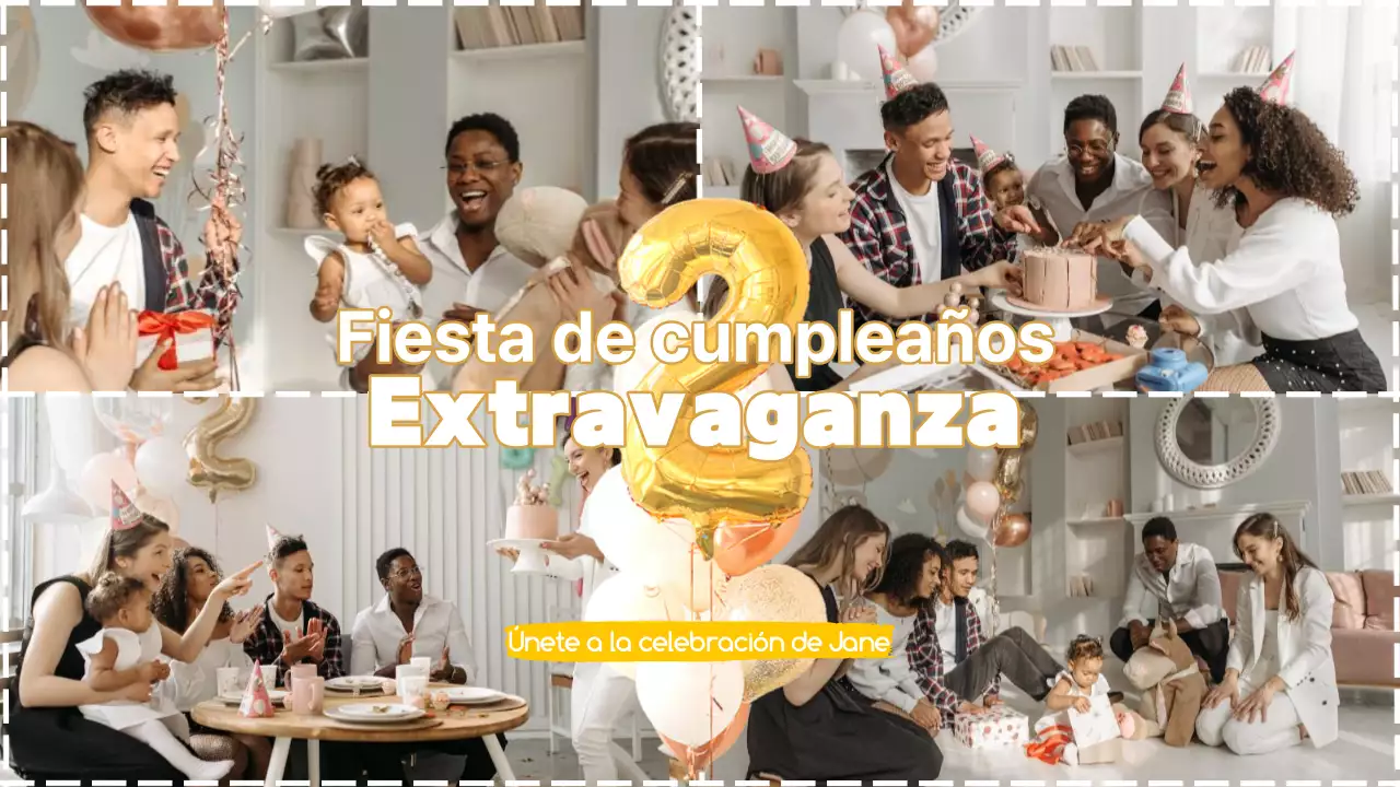 Yellow Simple Birthday Video