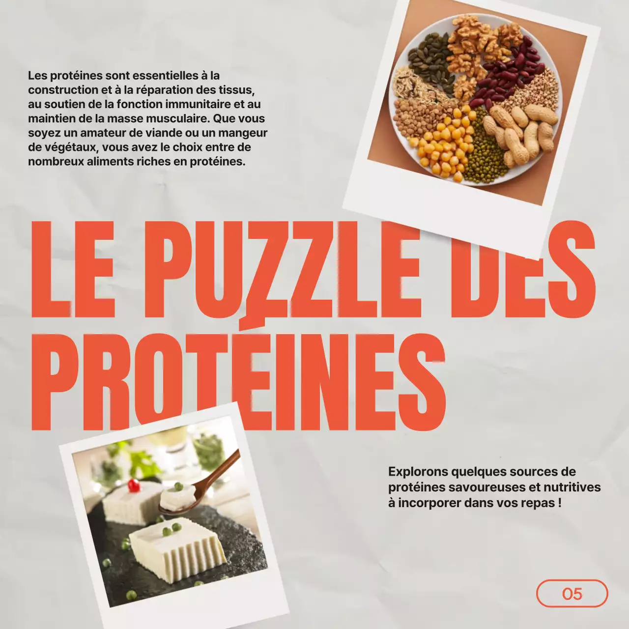 Grey Red Vintage Healthy Food & Diet Guide