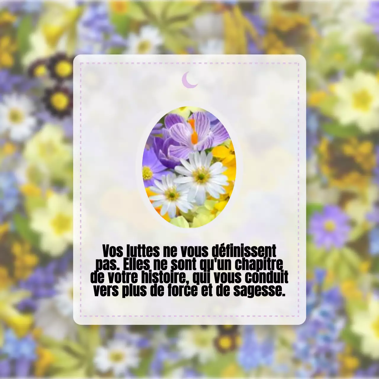 blanc violet lilas naturel tropical Citation Inspiring memo