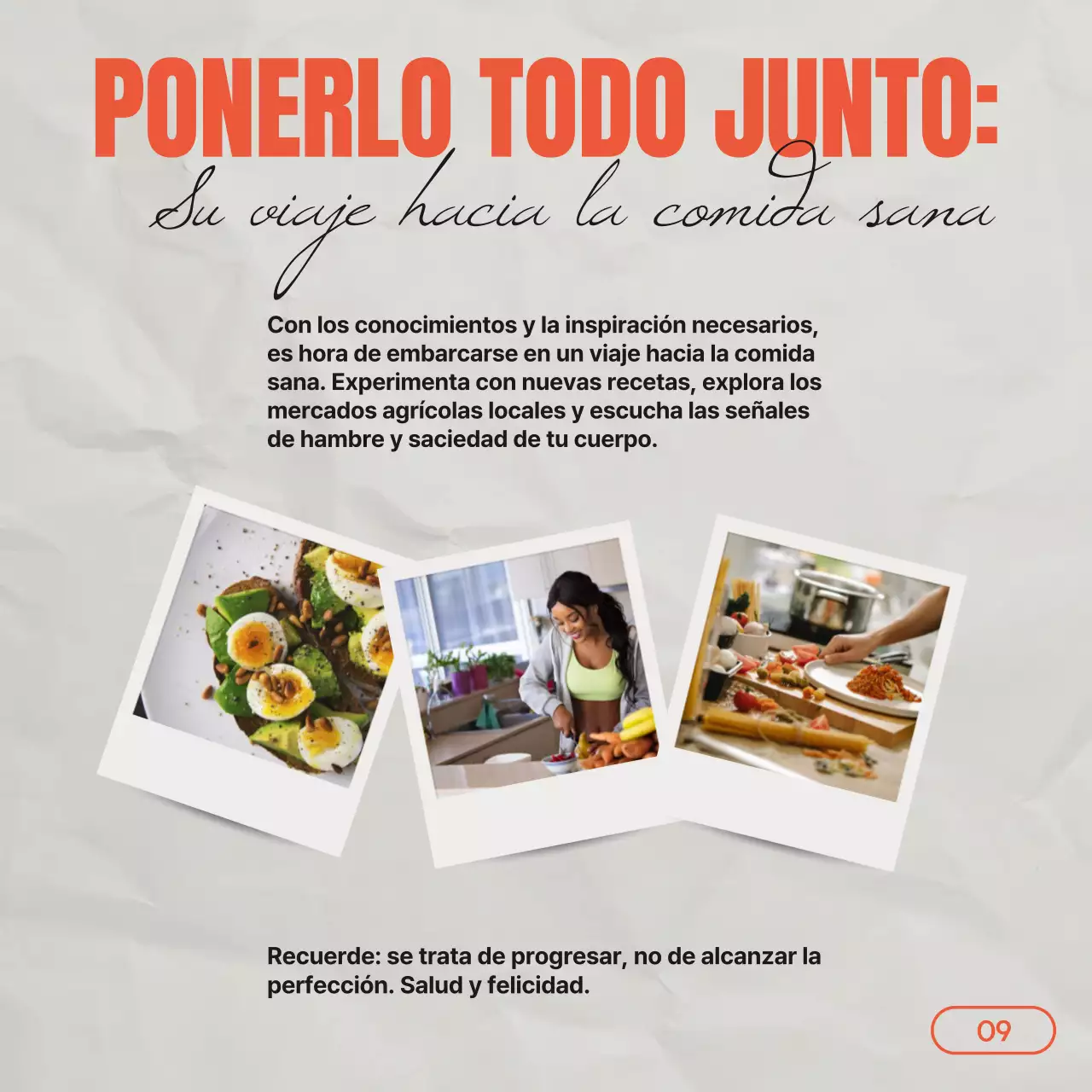 Gris Rojo Vintage Guía de alimentos y dietas saludables