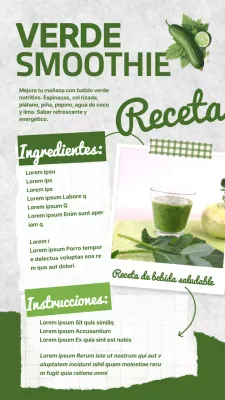 Receta de batido verde natural refrescante