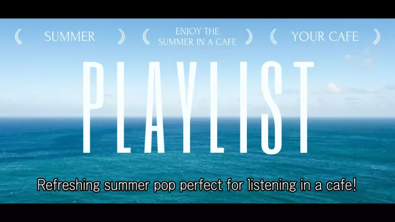 Blue Simple Summer Playlist Promotion YouTube Thumbnail