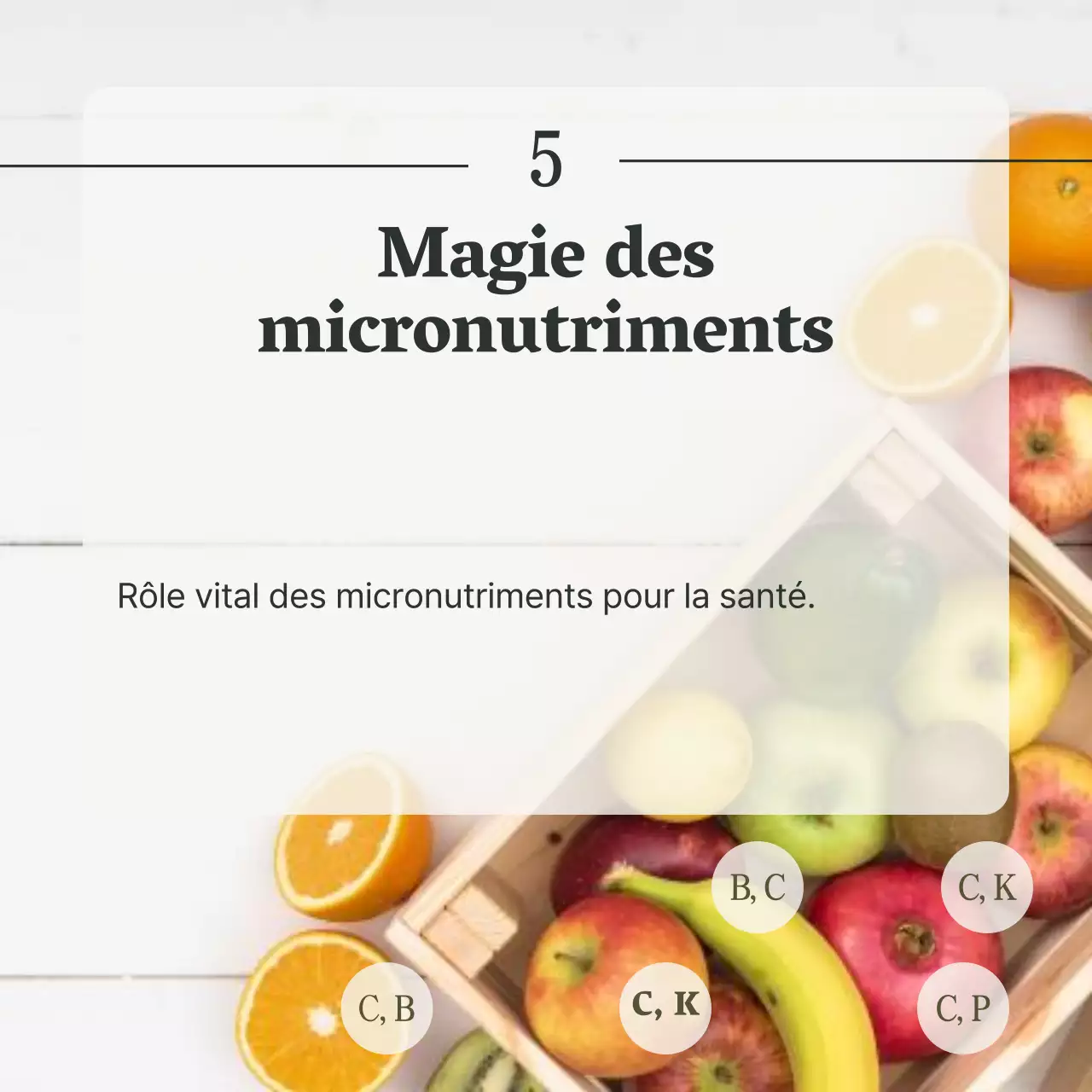 Gris et vert Guide de l'alimentation saine et du régime alimentaire