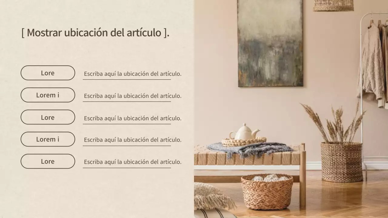 Guía de casas modernas en marfil y marrón