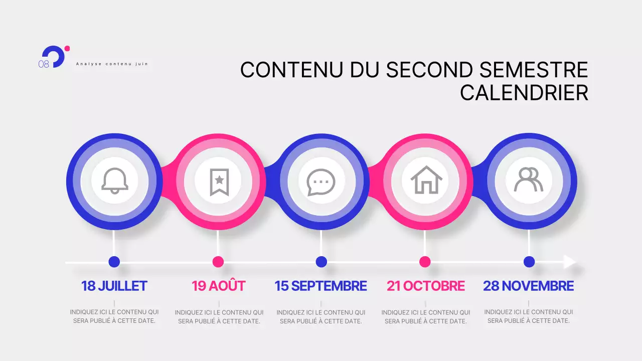 Rapports d'insights pop-art en bleu et rose vif