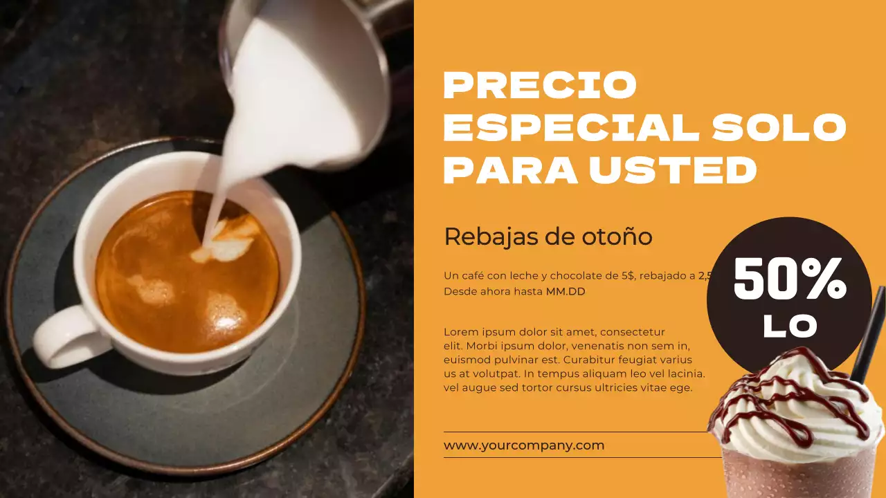 Tienda Simple Naranja y Marrón Cartel Digital Publicidad Promoción