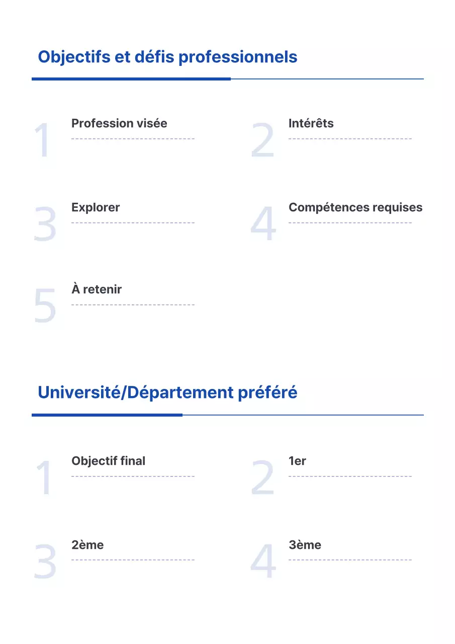 Un simple agenda bleu et blanc