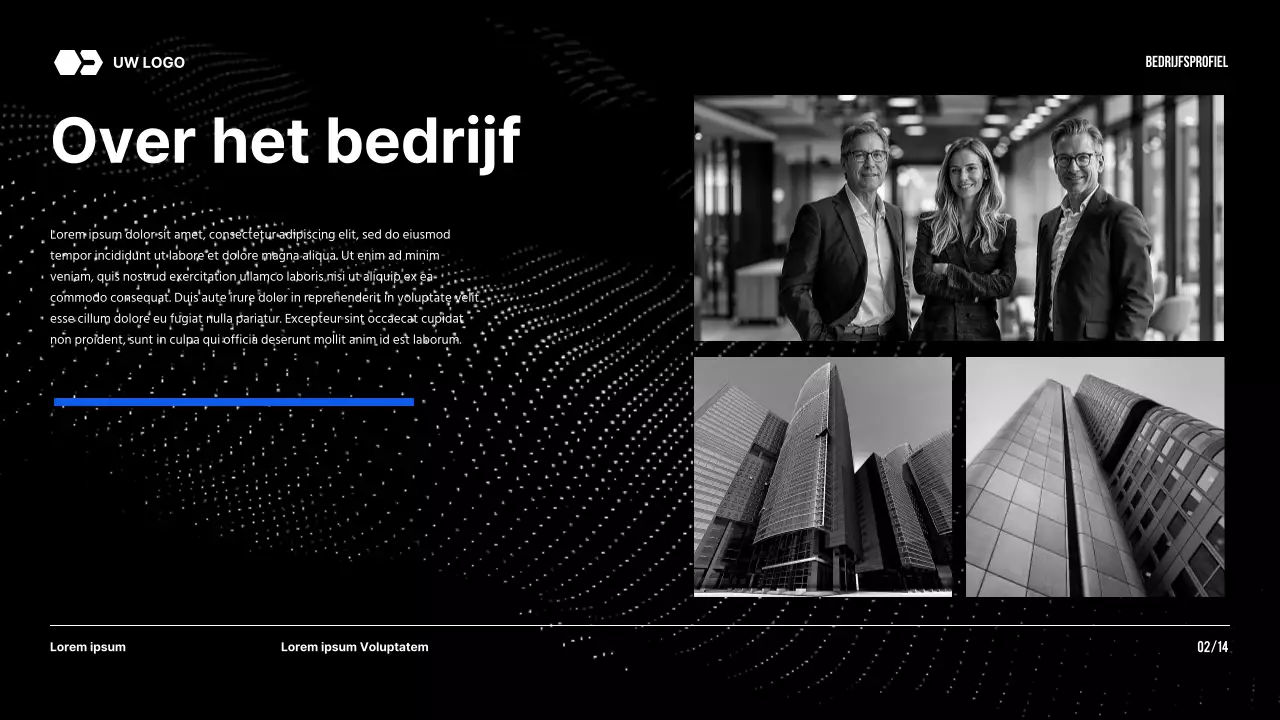 Black Tone Modern Bedrijf Introductie