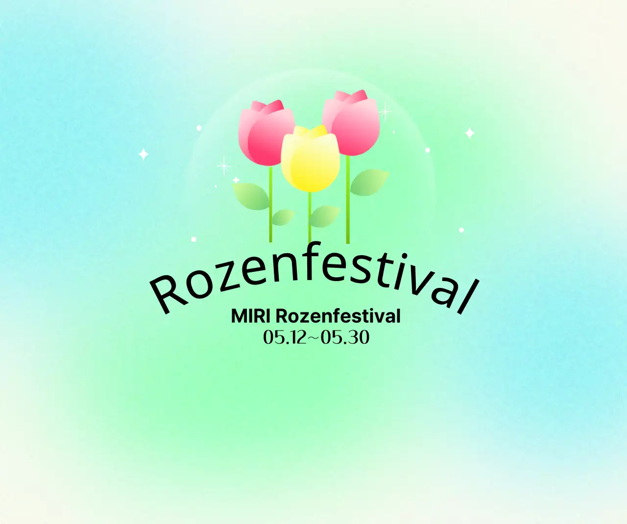 Bloemenfestival met bloemenillustraties en verlopen achtergronden voor een helder en vrolijk gevoel