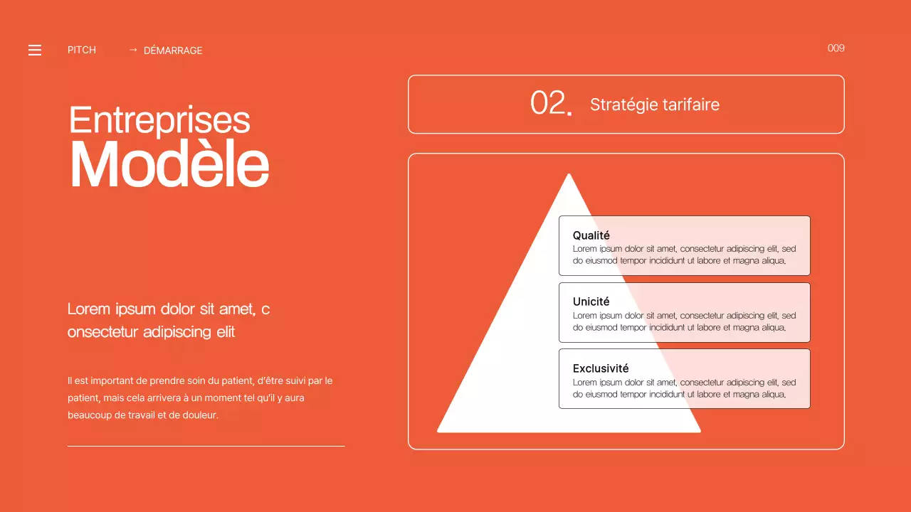 Orange Bold Business Startup Pitch Deck Proposal
