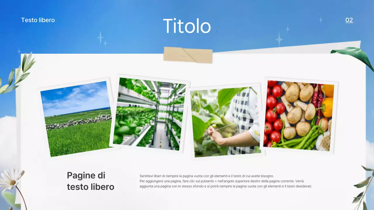 Il blu cielo e la proposta di conservazione della natura