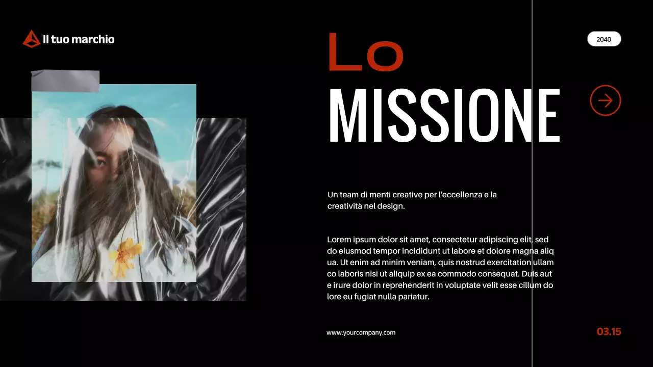 Red Black Modern Bold Profilo aziendale Introduzione