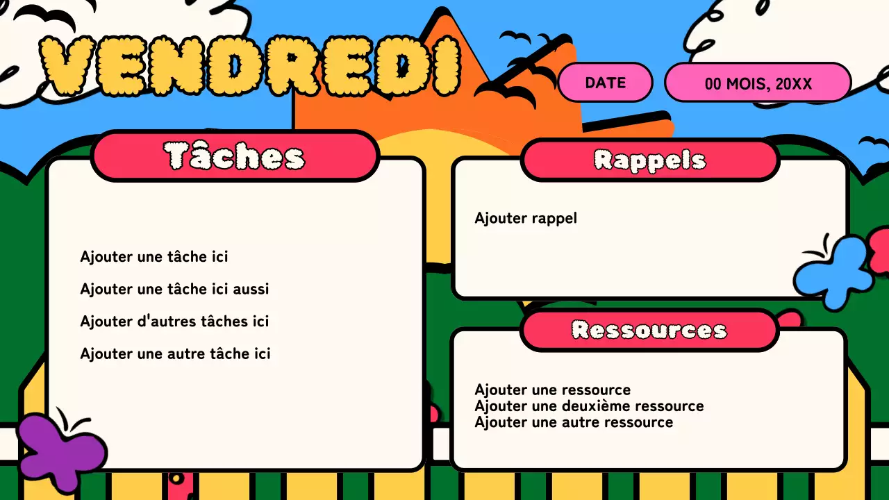 Plan de classe Skyblue Animation